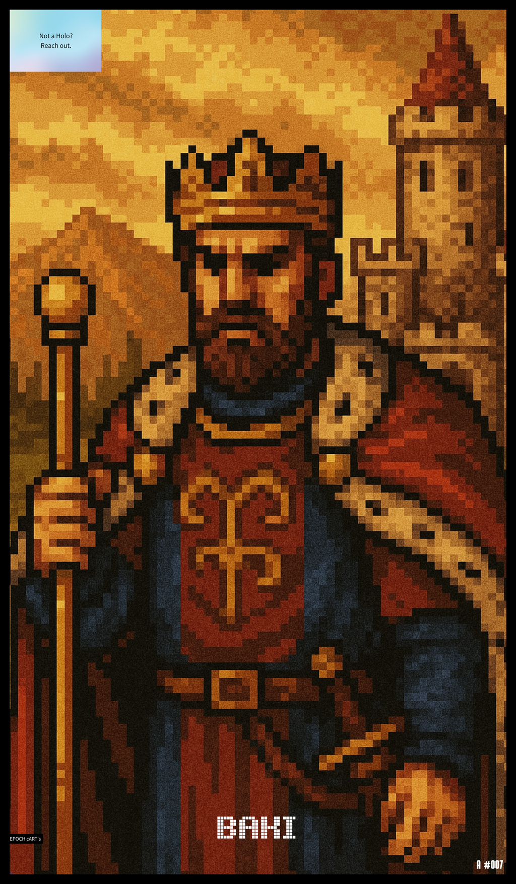 A #007 "Crown Without Peace" and A #013 "Silent Horizon" by BAKI